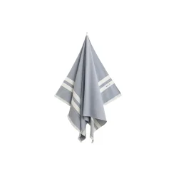 Stripe Hammam strandhåndkle, faded denim