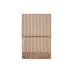 Stripes pledd, camel