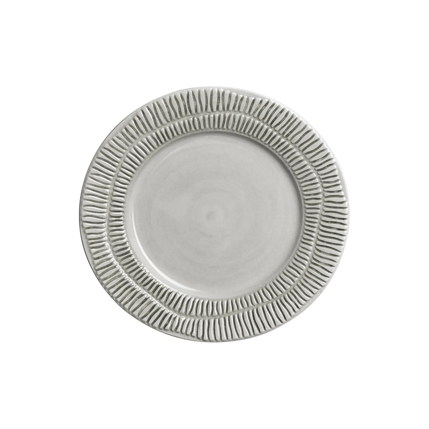 Stripes tallerken 20 cm, grey