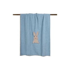 SWEET RABBIT PAVONE Soft bamboo pledd 75x100cm