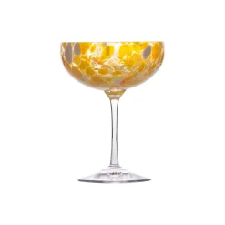 Swirl - champagneglass, gul