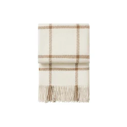 Tartan pledd, ivory