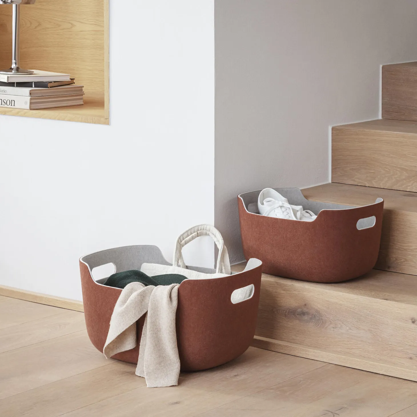 Tidy Oppbevaringskurv, kastanje