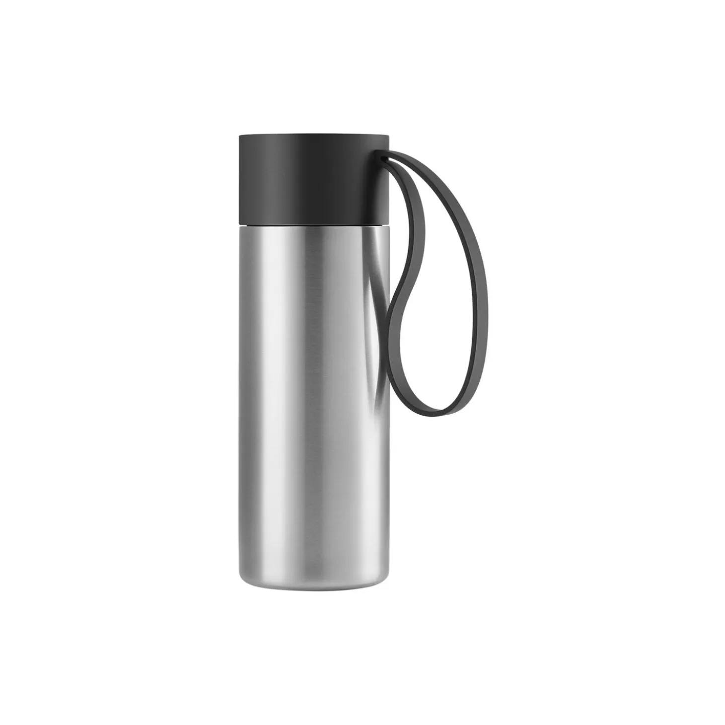 To Go Cup, steel/black