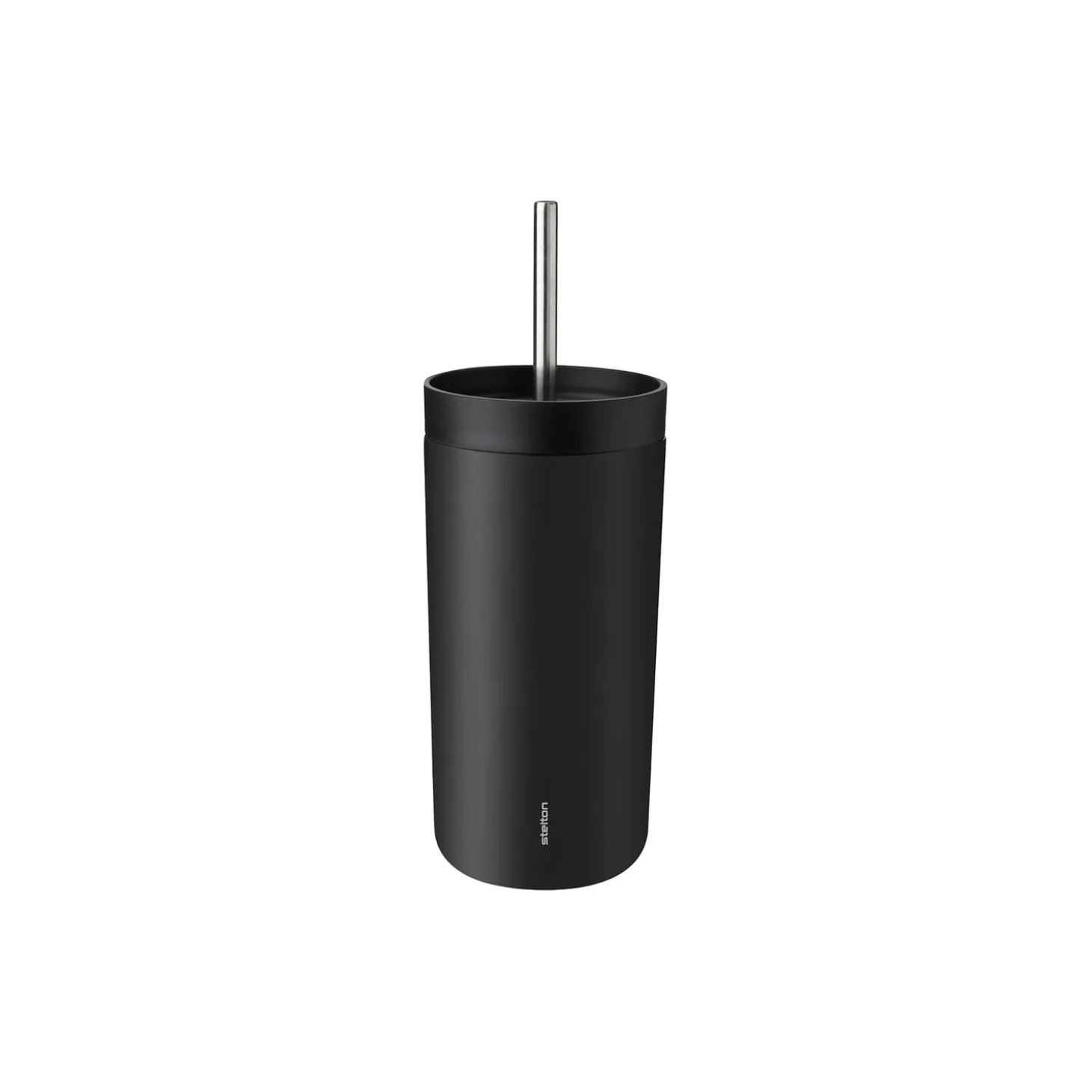 To Go Sip termokopp med sugerør, soft black
