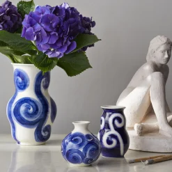 Tulle vase, blå