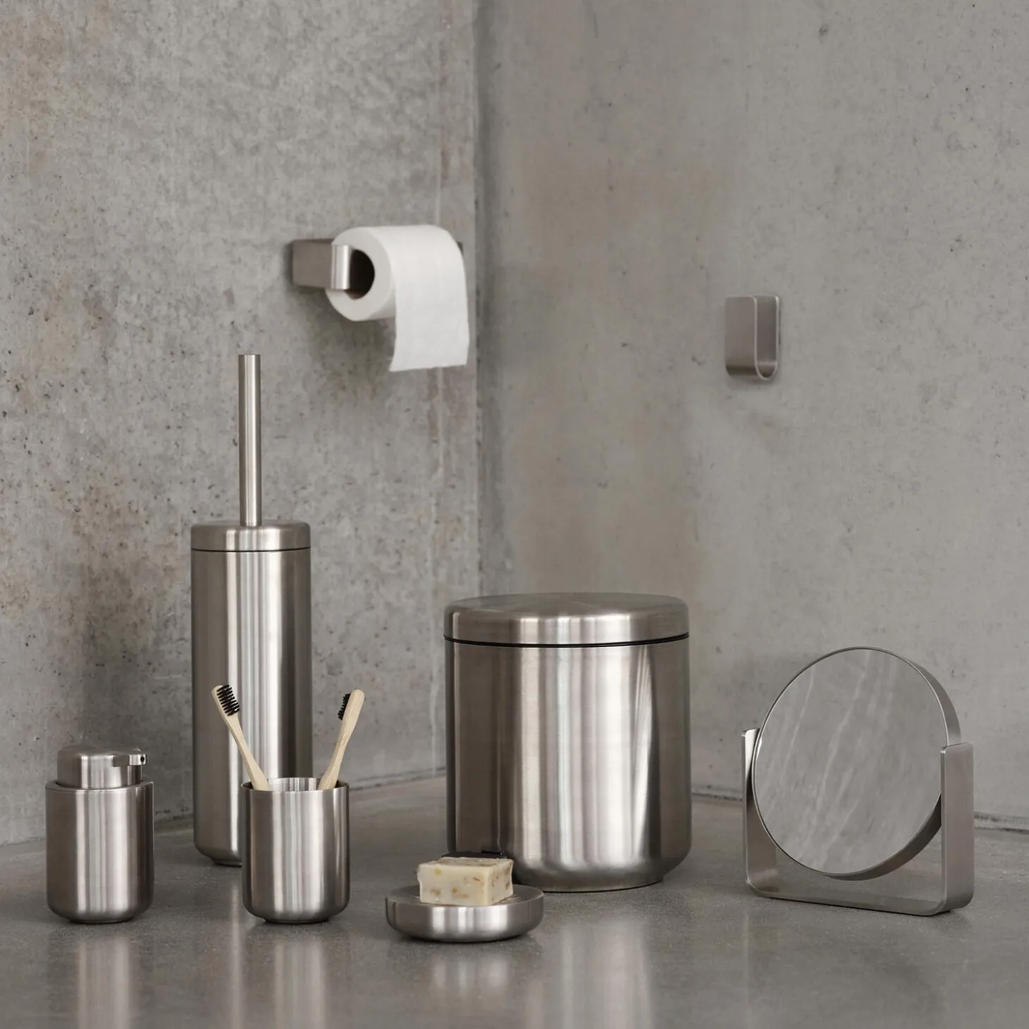 Ume toalettrullholder, steel