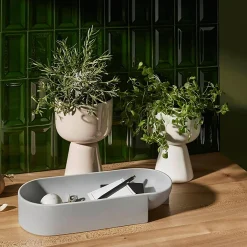 Urtepotteskjuler S høj, beige