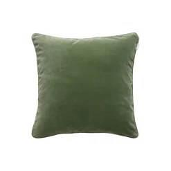 Velvet pute, green