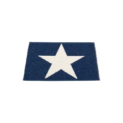 Viggo gulvløper, dark blue/vanilla