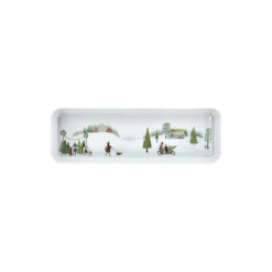Vinter rektangulært fat 36 cm