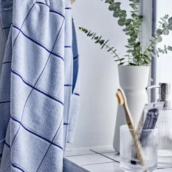 Vista håndkle, linen blue