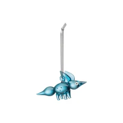 Vulpes ornament stående, blå