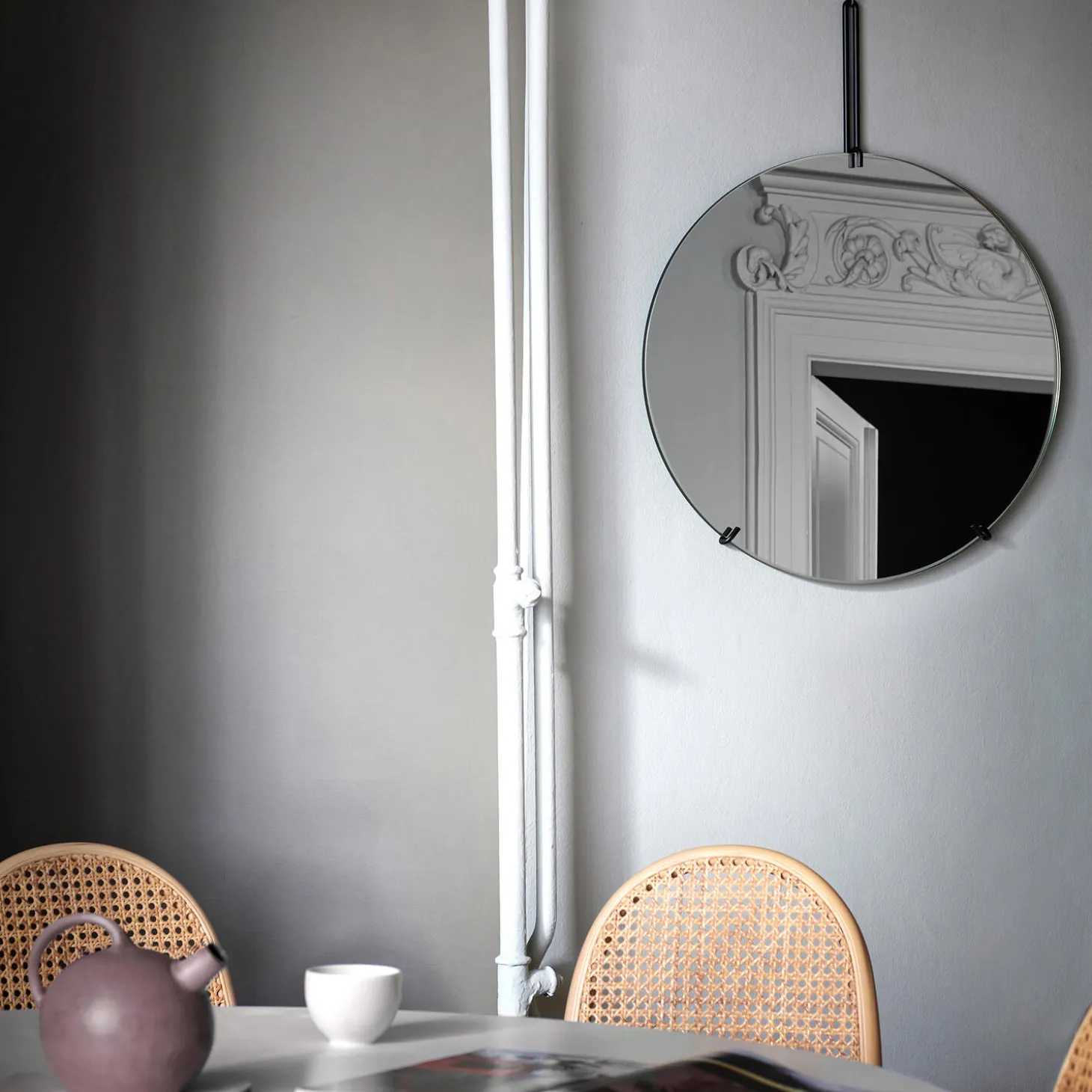 Wall Mirror, black