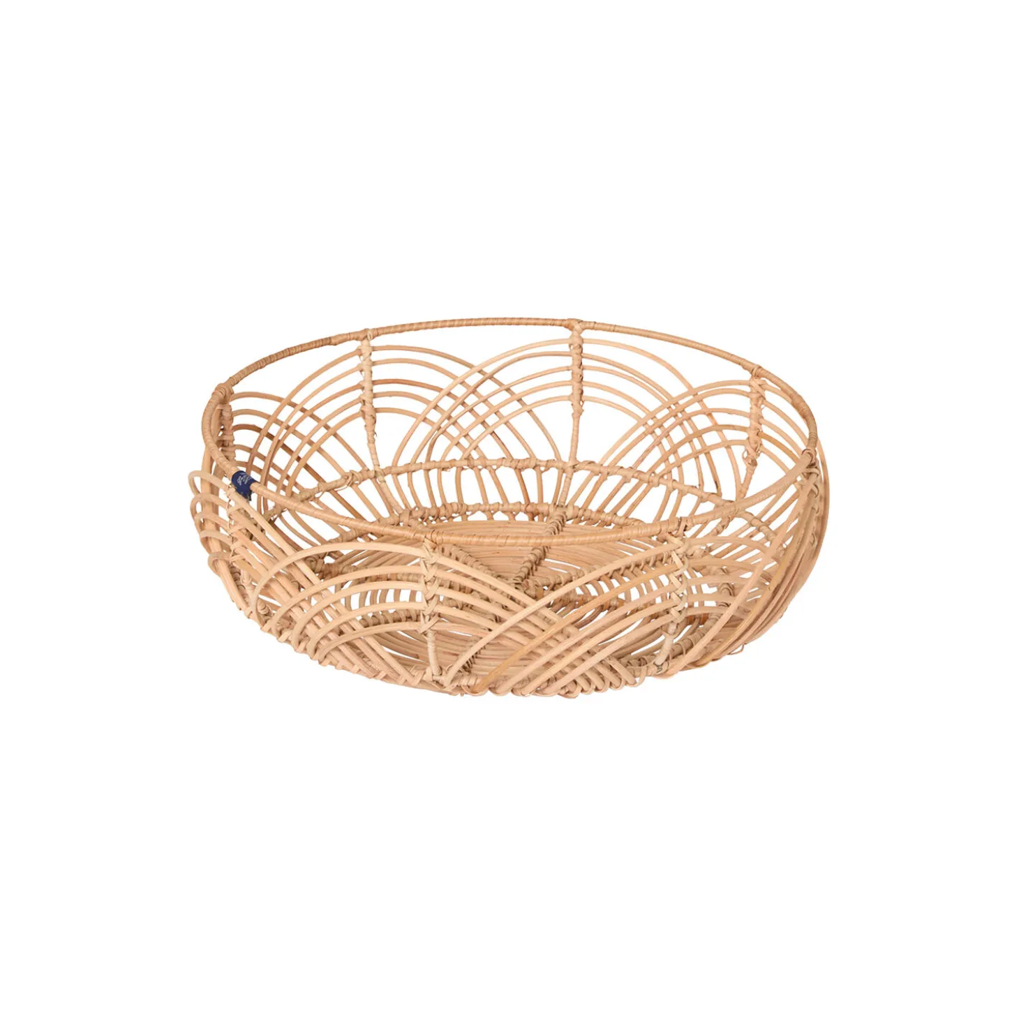 Wavy Rattan kurv 38 cm, natural