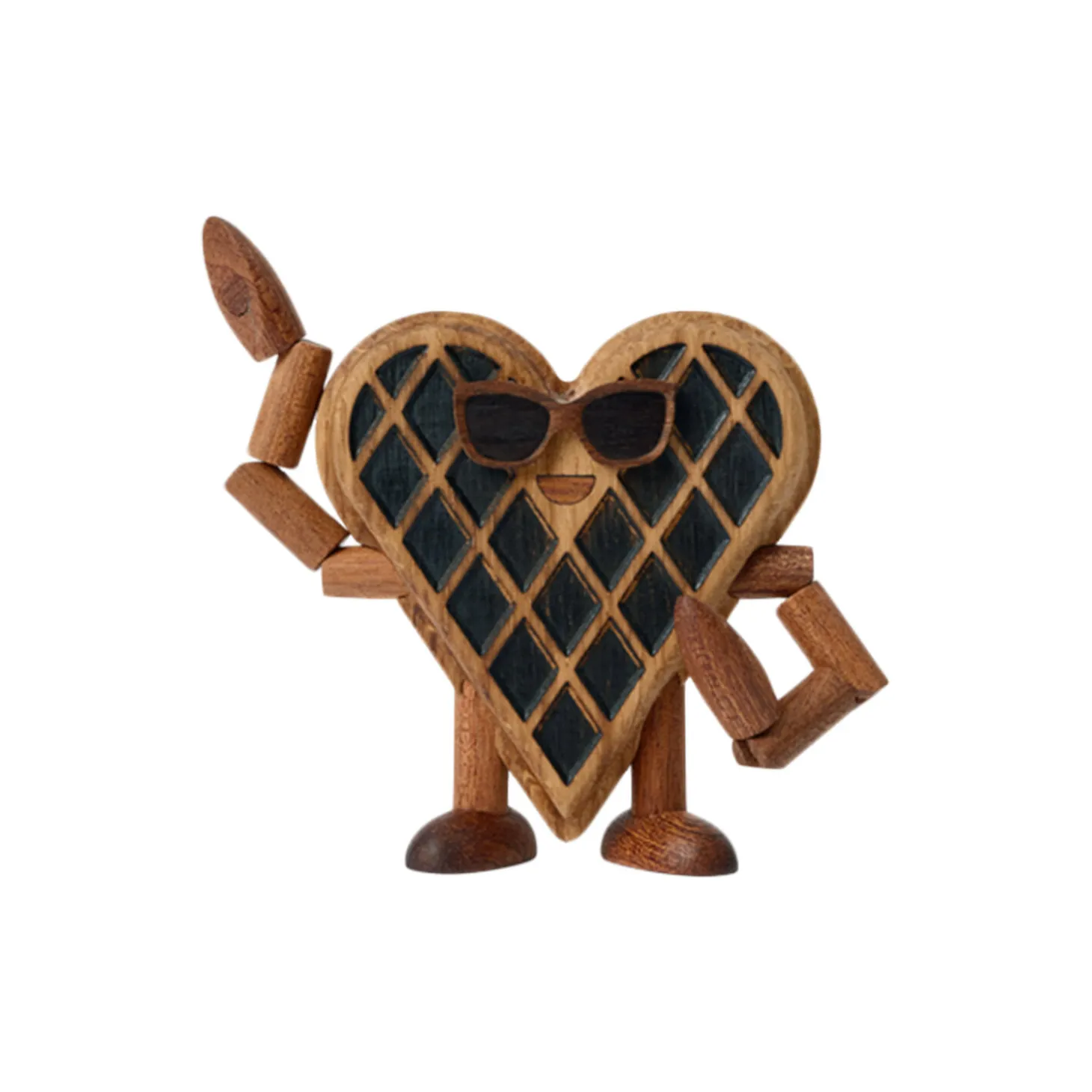 Wendy Waffle Wooden trefigur