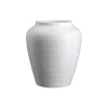 Willow GLAZED H 35 cm vase, white