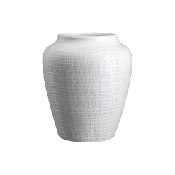 Willow GLAZED H 35 cm vase, white