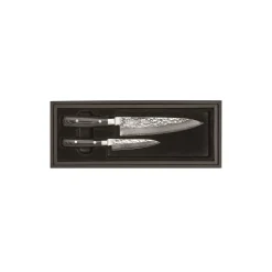 Zen kokkekniv og universalkniv, rustfritt stål/micarta